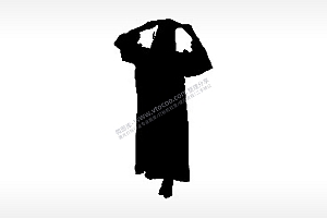 毕业典礼服毕业季PLT格式激光打标文件通用矢量图