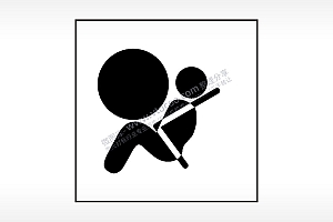 安全气囊汽车按键AI8.0格式激光打标文件通用矢量图