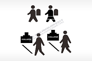 男女上学院日常生活大全AI8.0格式激光打标文件通用矢量图