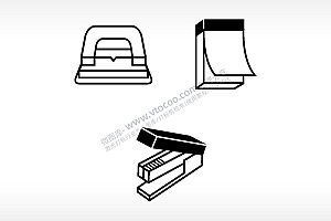 日历订书机日常生活大全AI8.0格式激光打标文件通用矢量图