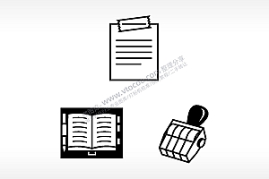 书本笔记日常生活大全AI8.0格式激光打标文件通用矢量图