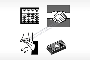 算术穷贿赂算盘日常生活大全AI8.0格式激光打标文件通用矢量图