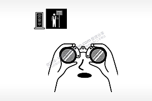 营业中望远镜日常生活大全AI8.0格式激光打标文件通用矢量图