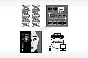基因摄影无处不在的电路板日常生活大全AI8.0格式激光打标文件通用矢量图
