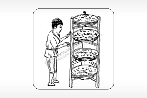 晒茶道文化AI8.0格式激光打标文件通用矢量图