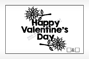 HappyValentine’sDay情人节快乐钱包雕刻AI8.0格式激光打标文件通用矢量图