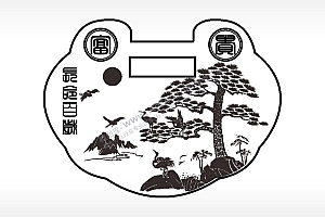 长命百岁富贵长命锁AI8.0格式激光打标文件通用矢量图
